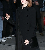 Emma Stone Arrives at David Letterman Show - December 15