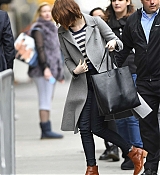 Emma Stone Arrives at Studio 54 - November 12