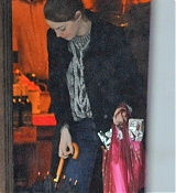 Emma Stone Shops at Manley's Store - December 24