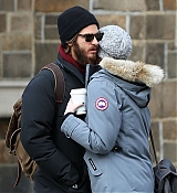 Emma Stone Kissing Boyfriend Andrew Garfield in NYC - November 20