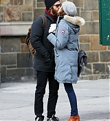 Emma Stone Kissing Boyfriend Andrew Garfield in NYC - November 20