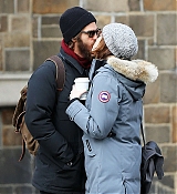 Emma Stone Kissing Boyfriend Andrew Garfield in NYC - November 20