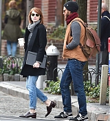 Emma Stone and Andrew Garfield in NYC - October 31