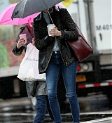 Emma Stone with Andrew and Krista in NYC - November 6th