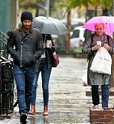 Emma Stone with Andrew and Krista in NYC - November 6th