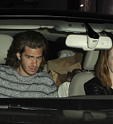 Emma Stone and Andrew Garfield Leaving Arcade Fire Concert - May 27