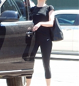 Emma Stone Leaving Gym in Los Angeles - August 27