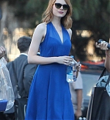 Emma Stone Filming 'LaLa Land' with Ryan Gosling - August 13