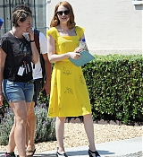 Emma Stone Films 'LaLa Land' Set Photos - August 17