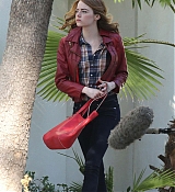 Emma Stone Films La La Land Set Photos - September 24