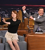 Emma Stone at Late Night With Jimmy Fallon on October 14th