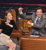 Emma Stone at Late Night With Jimmy Fallon on October 14th