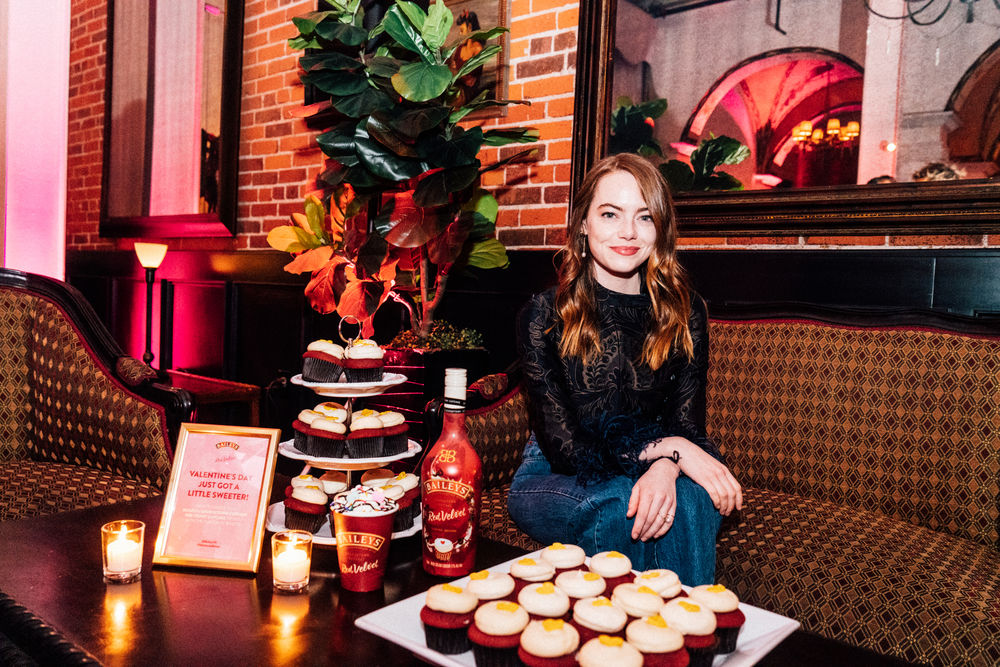 Emma Stone at 3rd annual Em & Friends Magic House Valentine’s Day charity event on Feb 17